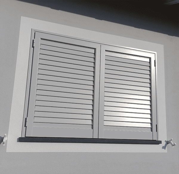 Persiane in alluminio - Lamelle fisse & orientabili