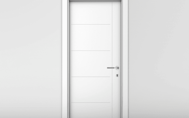 Porta interna laccata bianca con inserti