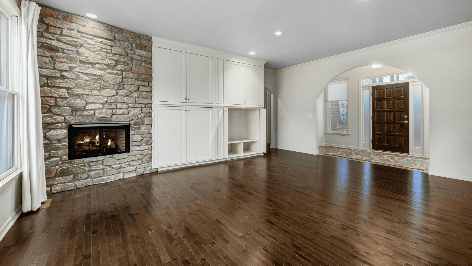 Parquet in legno Rovere scuro listelli